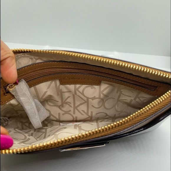 Calvin Klein Monogram Wristlet - Picture 4 of 8